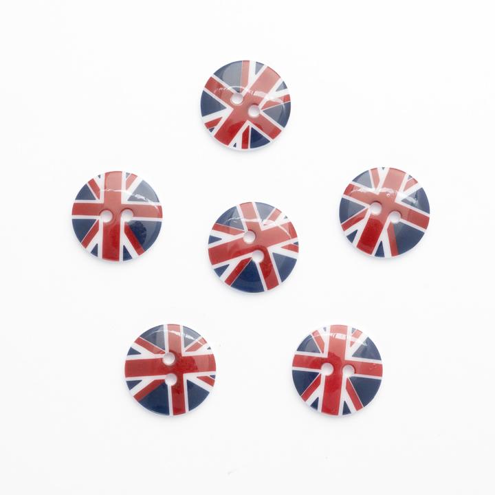 Trucraft - Union Jack Buttons Size 28L / 18mm - Two Hole - Pack of 50 ...
