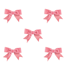 Load image into Gallery viewer, Trucraft - 8.5cm Velvet Ribbon Double Craft Bows - Blush Pink - Pack of 5
