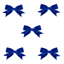 Load image into Gallery viewer, Trucraft - 8.5cm Velvet Ribbon Double Craft Bows - Royal Blue - Pack of 5
