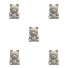 Load image into Gallery viewer, Trucraft - White Teddy Bear Shank Buttons - 15mm - Pack of 5
