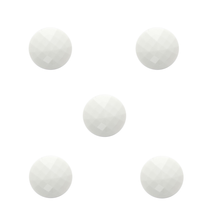 Load image into Gallery viewer, Trucraft - 20mm White Facet Buttons - Shank Fitting - Pack of 50
