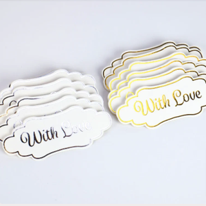 Dovecraft - Adhesive Sentiment Card Toppers - With Love - Pack of 12