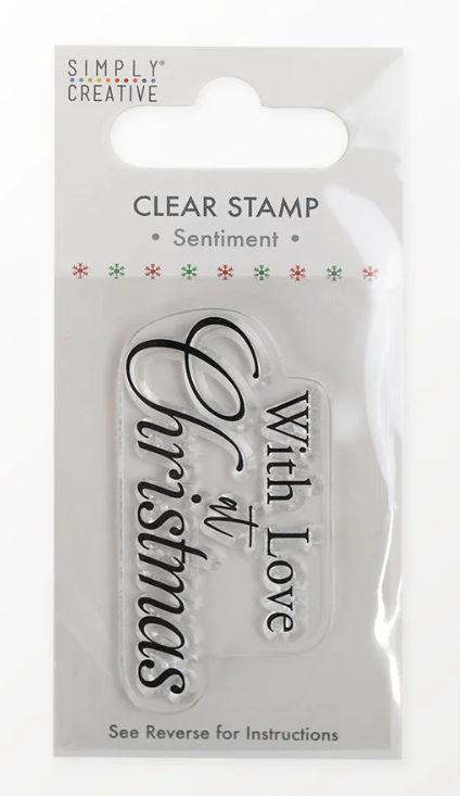 Simply Creative - With Love at Christmas - Clear Stamp - 7cm x 4.5cm