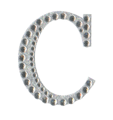 thecraftshop.net - eleganza 5cm glitter rhinestone capital letter c 5060223026695