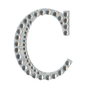 thecraftshop.net - eleganza 5cm glitter rhinestone capital letter c 5060223026695