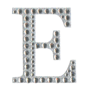 thecraftshop.net - eleganza 5cm glitter rhinestone capital letter e 5060223026718