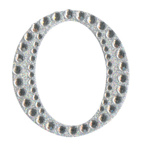 thecraftshop.net - eleganza 5cm glitter rhinestone capital letter O 5060223026817