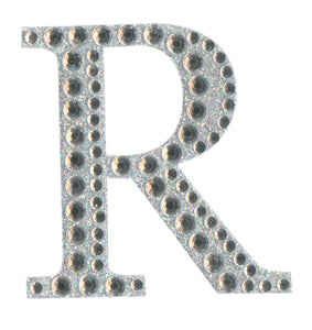 thecraftshop.net - eleganza 5cm glitter rhinestone capital letter R 5060223026848