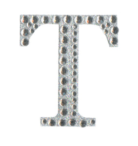 thecraftshop.net - eleganza 5cm glitter rhinestone capital letter t 5060223026862