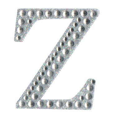 thecraftshop.net - eleganza 5cm glitter rhinestone capital letter z 5060223026923