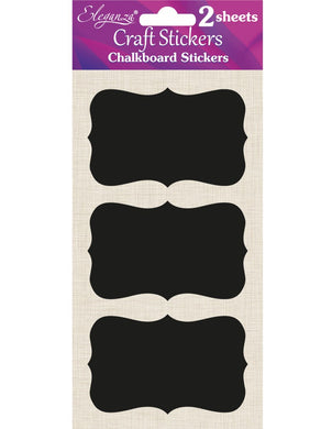  thecraftshop.net - eleganza rectangle chalkboard stickers large 5060223027531