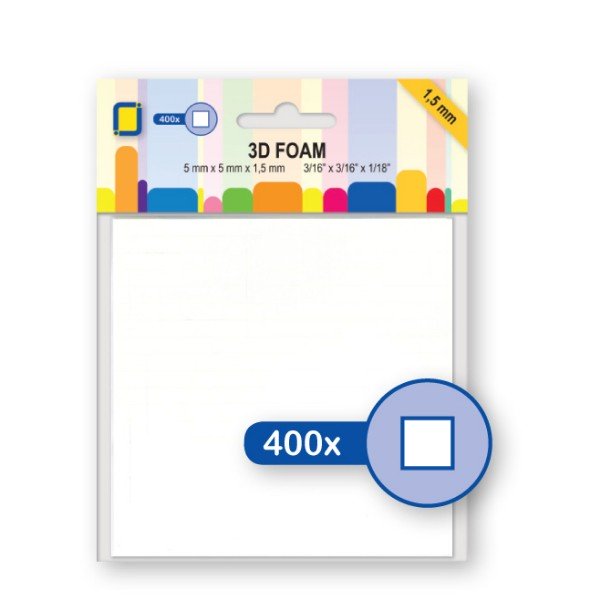 thecraftshop.net - jeje 3d foam pads - 1.5mm depth - 8716133005615