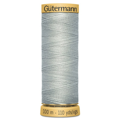 www.thecraftshop.net Gutermann 100% Natural Cotton Sewing Thread - 100m - Col. 1007 Cloud Grey