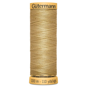 www.thecraftshop.net Gutermann 100% Natural Cotton Sewing Thread - 100m - Col. 1037 Barley