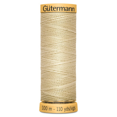 www.thecraftshop.net Gutermann 100% Natural Cotton Sewing Thread - 100m - Col. 1120 Golden Sand