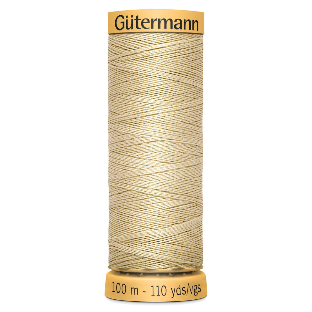 www.thecraftshop.net Gutermann 100% Natural Cotton Sewing Thread - 100m - Col. 1120 Golden Sand
