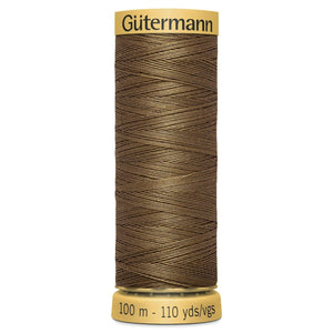 www.thecraftshop.net Gutermann 100% Natural Cotton Sewing Thread - 100m - Col. 1335 Tawny