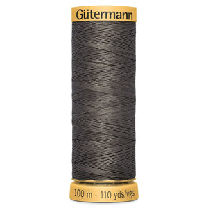www.thecraftshop.net Gutermann 100% Natural Cotton Sewing Thread - 100m - Col. 1414 Mouse Grey
