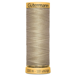 www.thecraftshop.net Gutermann 100% Natural Cotton Sewing Thread - 100m - Col. 1427 Desert Sand
