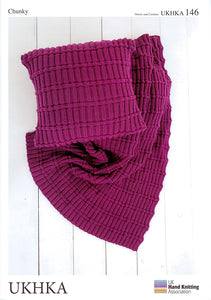 www.thecraftshop.net UKHKA - Knitting Pattern - Chunky  Throw and Cushion
