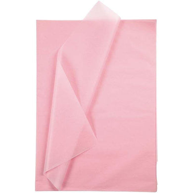 THECRAFTSHOP.NET - luxury Tissue Paper - LIGHT PINK - Bulk Pack - 25 x Sheets - 50cm x 70cm