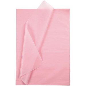 THECRAFTSHOP.NET - luxury Tissue Paper - LIGHT PINK - Bulk Pack - 25 x Sheets - 50cm x 70cm