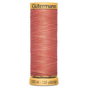 www.thecraftshop.net Gutermann 100% Natural Cotton Sewing Thread - 100m - Col. 2156 Peach Melba