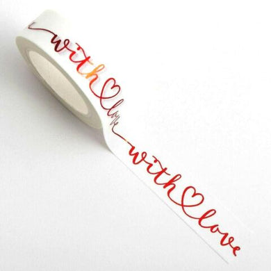 www.thecraftshop.net Italian Options - Washi Tape - 15mm x 10m Roll - With Love