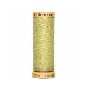 www.thecraftshop.net Gutermann 100% Natural Cotton Sewing Thread - 100m - Col. 437 Dirty Yellow