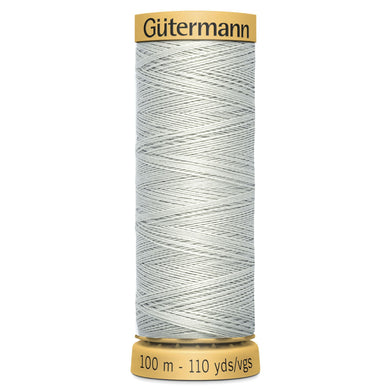 www.thecraftshop.net Gutermann 100% Natural Cotton Sewing Thread - 100m - Col. 4507 Silver Grey