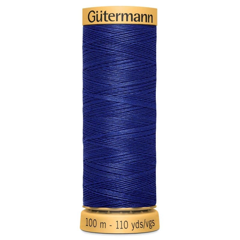 Gutermann 100% Natural Cotton Sewing Thread - 100m - Col. 4932 Light Navy