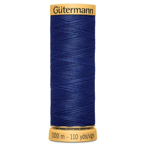 www.thecraftshop.net Gutermann 100% Natural Cotton Sewing Thread - 100m - Col. 5123 Oxford Blue