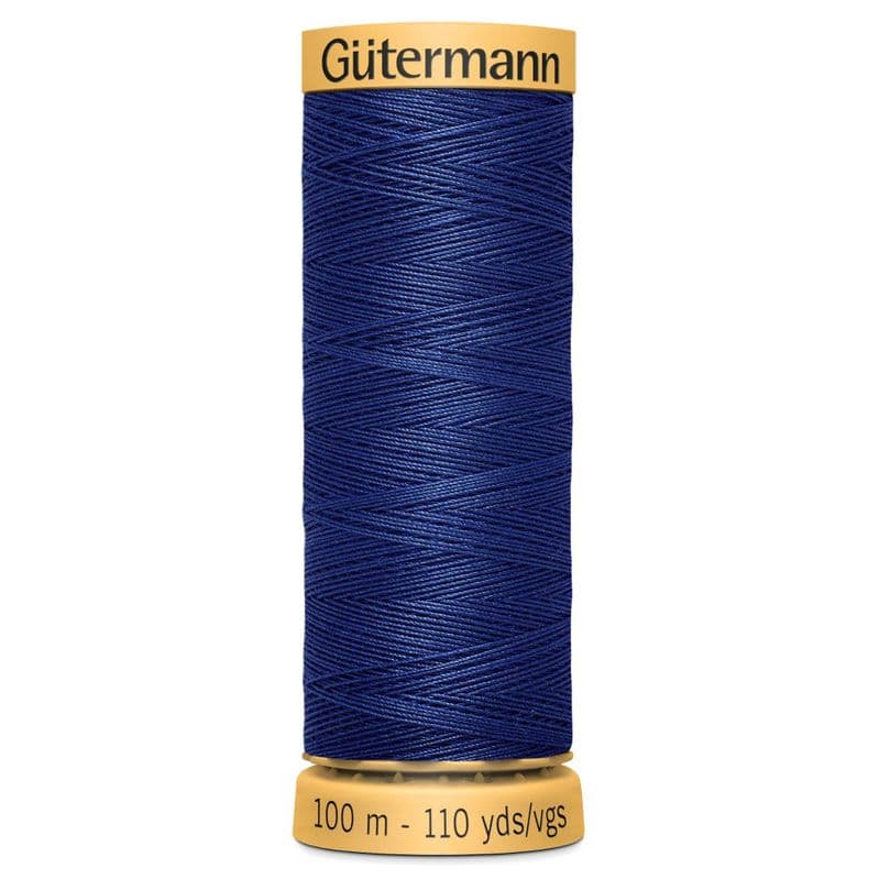 www.thecraftshop.net Gutermann 100% Natural Cotton Sewing Thread - 100m - Col. 5123 Oxford Blue