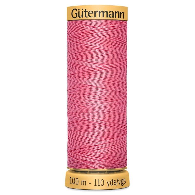 www.thecraftshop.net Gutermann 100% Natural Cotton Sewing Thread - 100m - Col. 5128 Bubblegum Pink
