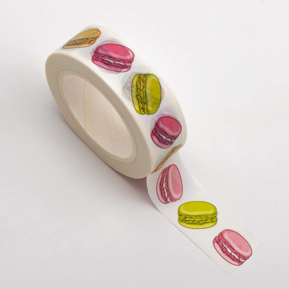 www.thecraftshop.net Italian Options - Macaroons Washi Tape - 15mm x 10m Roll - Self Adhesive Craf