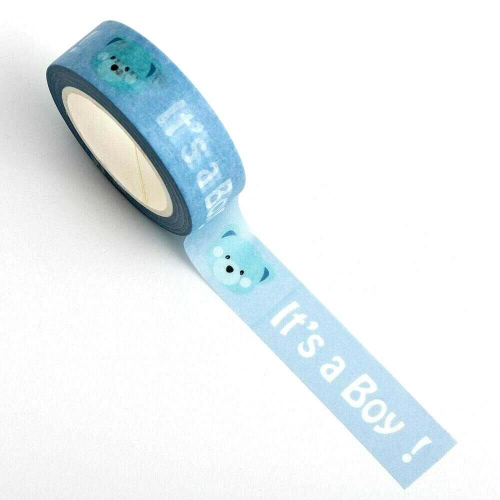 www.thecraftshop.net Italian Options - Washi Tape - 15mm x 10m Roll - Its a Boy