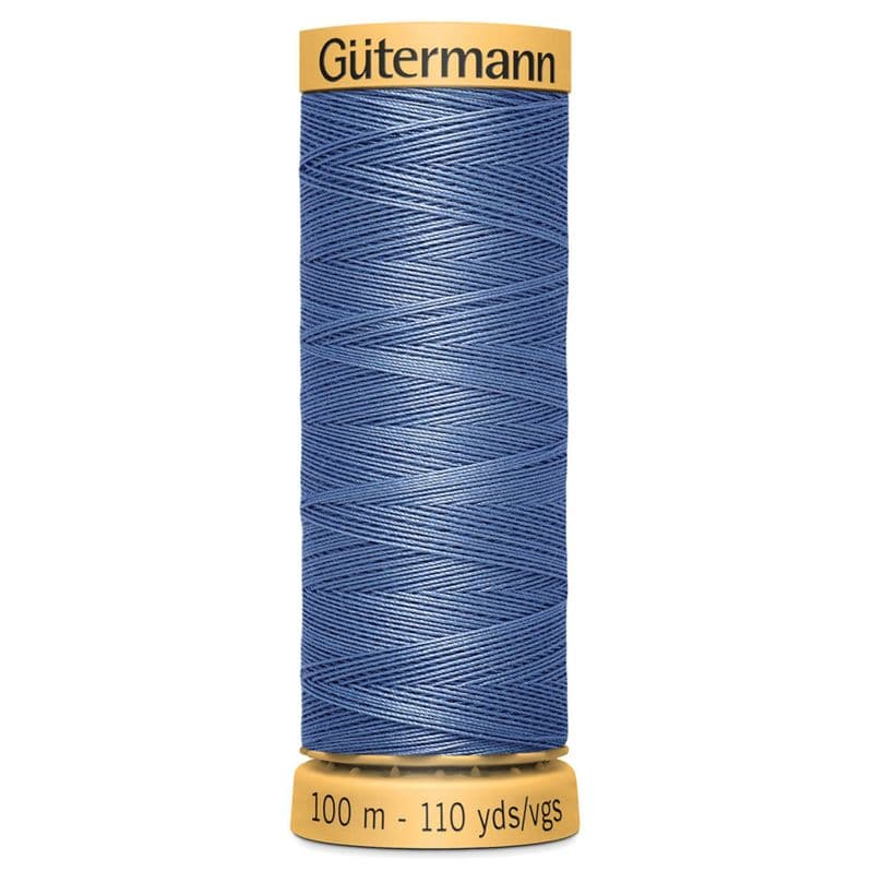 www.thecraftshop.net Gutermann 100% Natural Cotton Sewing Thread - 100m - Col. 5325 Denim Blue