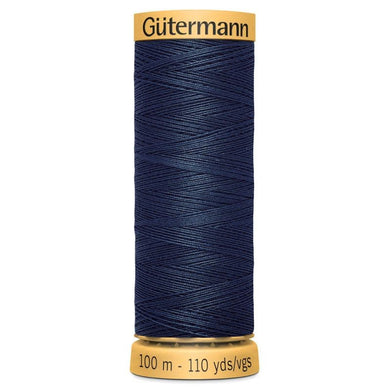 www.thecraftshop.net Gutermann 100% Natural Cotton Sewing Thread - 100m - Col. 5422 Navy Blue