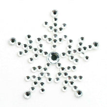Load image into Gallery viewer, thecraftshop.net Italian Options - Rhinestone Christmas Snowflake Stickers x 6
