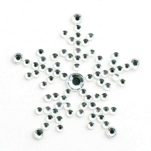 thecraftshop.net Italian Options - Rhinestone Christmas Snowflake Stickers x 6