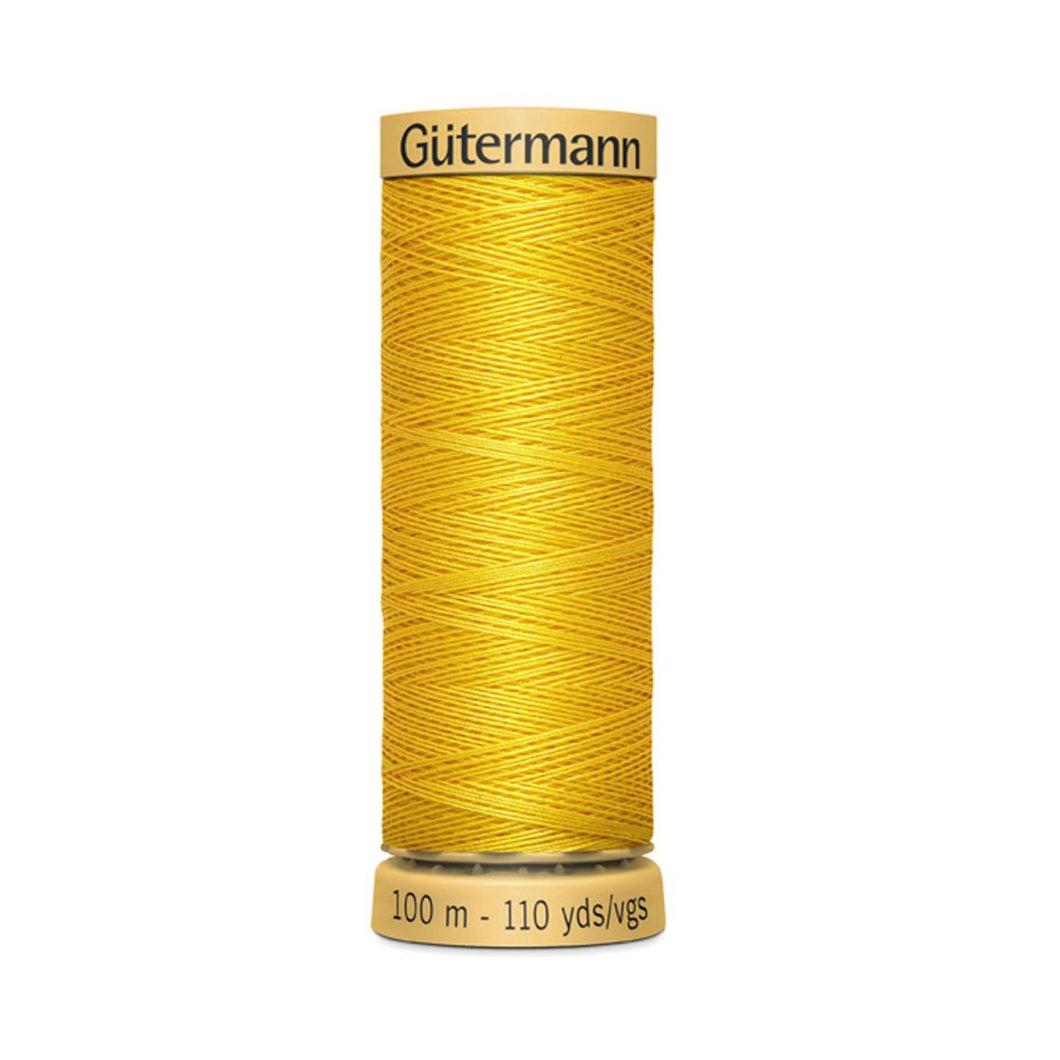 www.thecraftshop.net Gutermann 100% Natural Cotton Sewing Thread - 100m - Col. 588 Yellow Duster