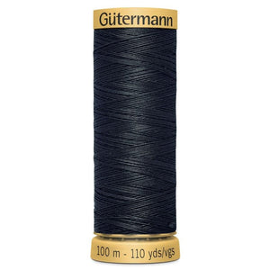 www.thecraftshop.net Gutermann 100% Natural Cotton Sewing Thread - 100m - Col. 5902 Dark Grey