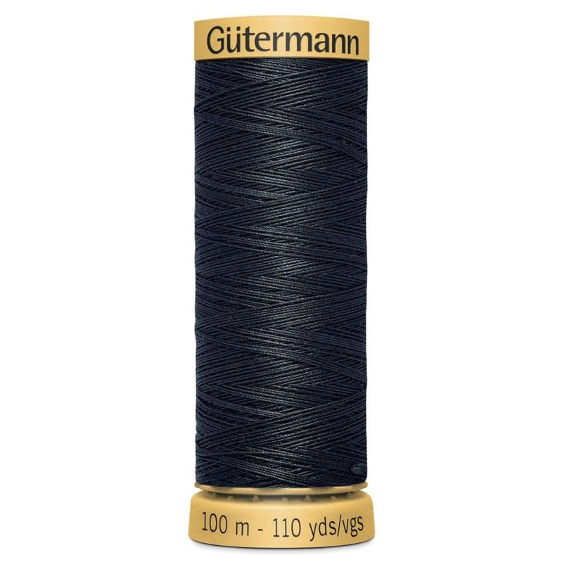 www.thecraftshop.net Gutermann 100% Natural Cotton Sewing Thread - 100m - Col. 5902 Dark Grey
