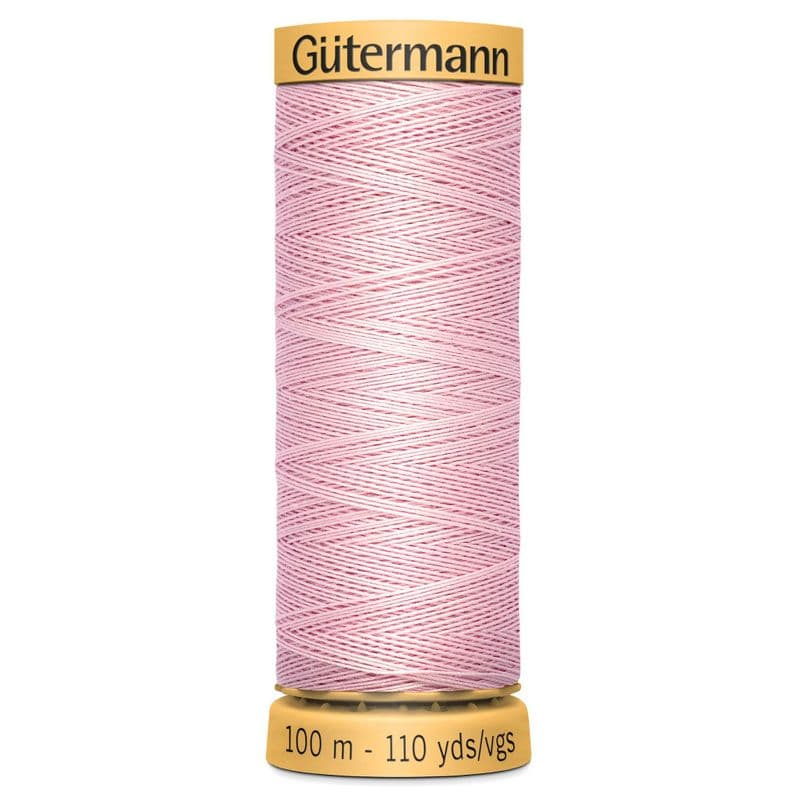 ww.thecraftshop.net Gutermann 100% Natural Cotton Sewing Thread - 100m - Col. 6044 Fondant Pink