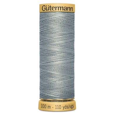 www.thecraftshop.net Gutermann 100% Natural Cotton Sewing Thread - 100m - Col. 6206 Pewter Grey