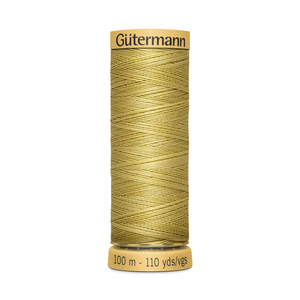 www.thecraftshop.net Gutermann 100% Natural Cotton Sewing Thread - 100m - Col. 638 Butterscotch
