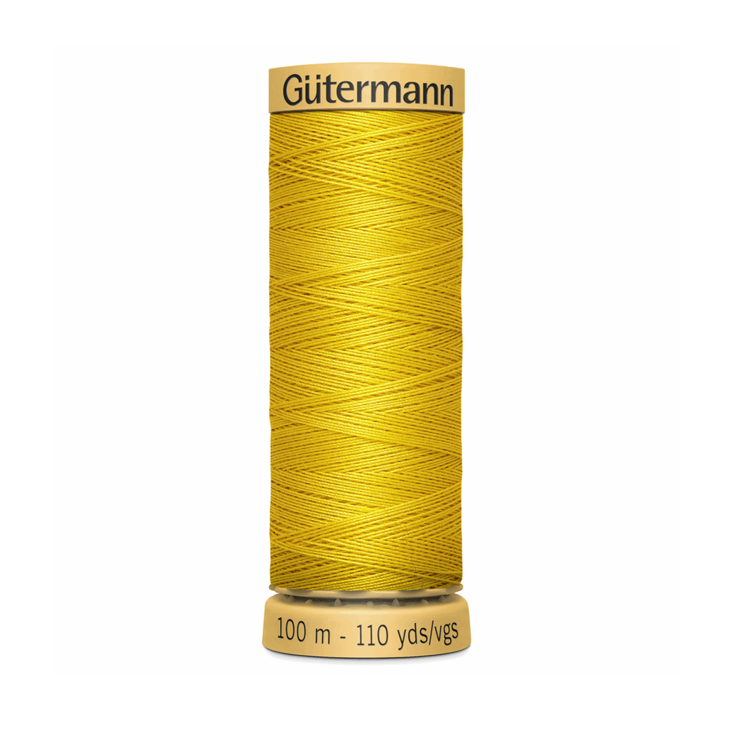 www.thecraftshop.net Gutermann 100% Natural Cotton Sewing Thread - 100m - Col. 688 Happy Yellow