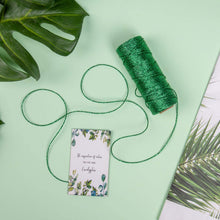 Load image into Gallery viewer, Habicraft Metallic Rope String Bakers Twine 100 Metre Roll - GREEN

