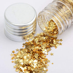 Italian Options - Christmas Craft Glitter Sparkles Sequins Gems Set - Gold