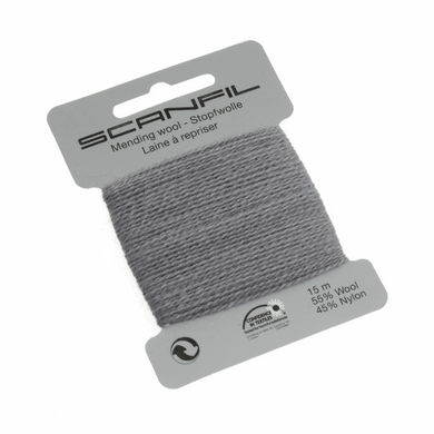 www.thecraftshop.net Scanfil - Mending Wool Thread - 15m - Col. 052 Medium Grey